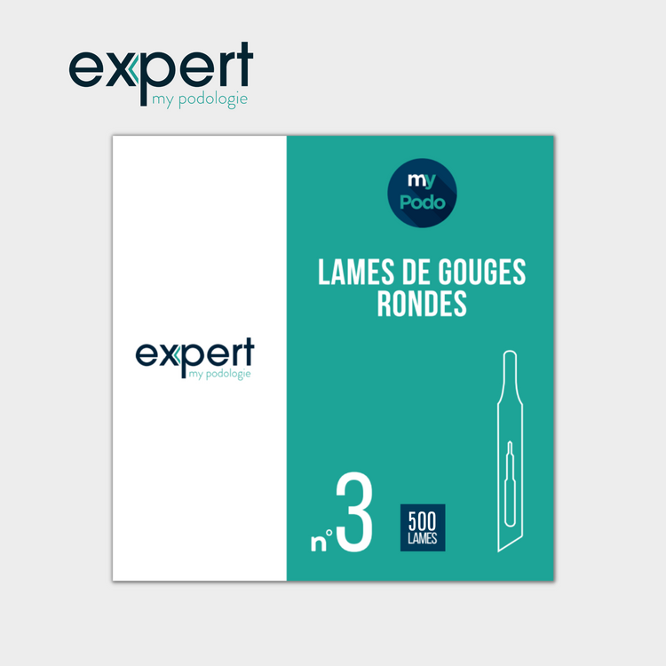 500 Lames de gouges stériles - Rondes - Expert by My Podologie Expert 