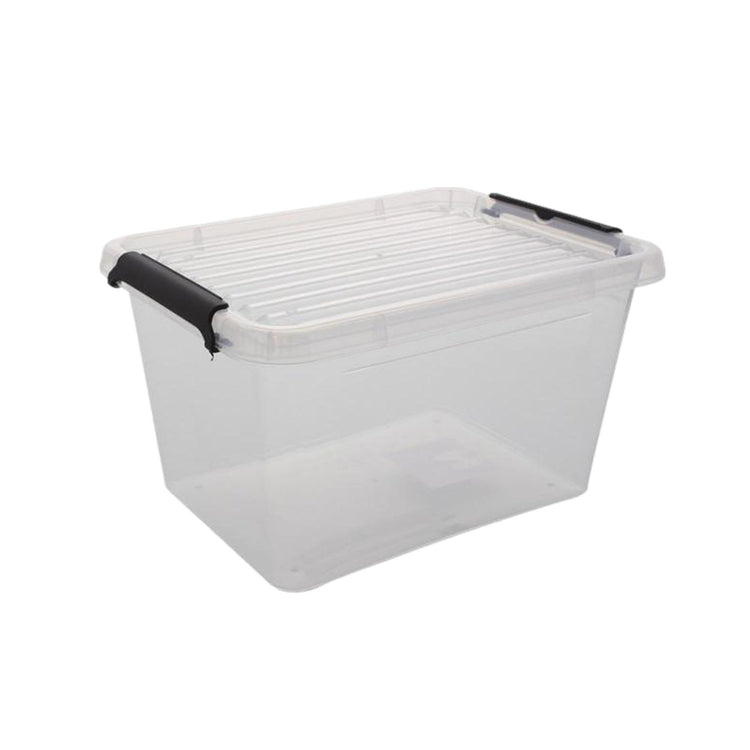 Boîte de rangement plastique transparente avec couvercle - 3 tailles