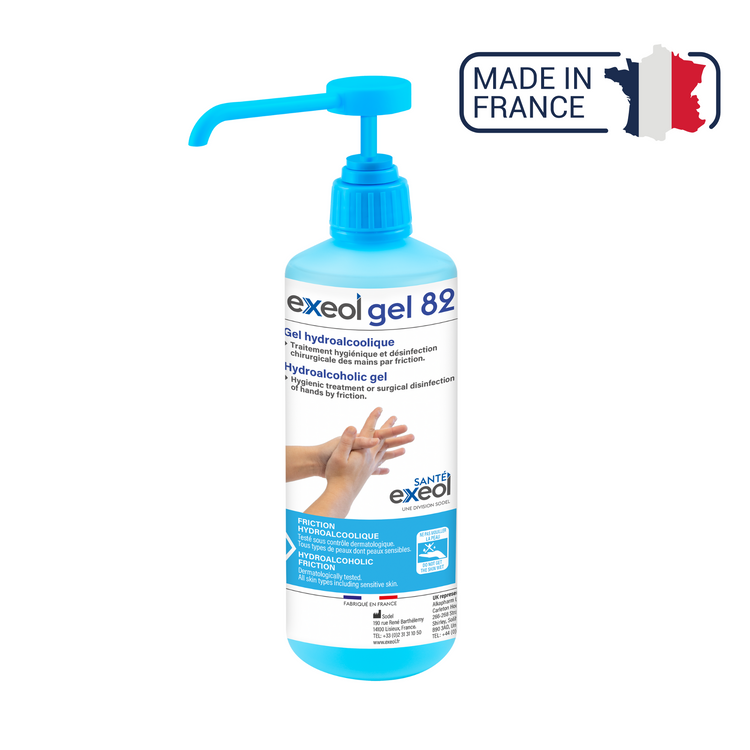 Gel hydroalcoolique -  Exeol Gel 82 - Sodel