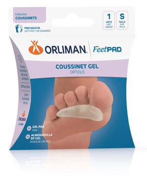 Coussinet Gel Orteil Gauche FEETPAD - 3 Tailles - Orliman - My Podologie